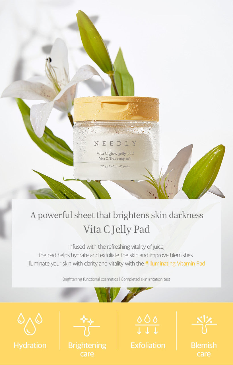 Needly Vita C Glow Jelly Pad (60 Pads)