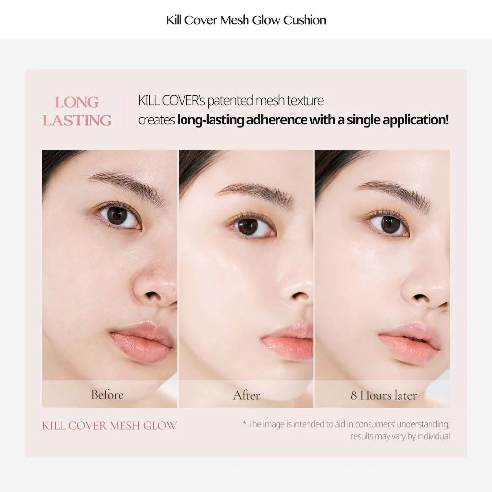 CLIO Kill Cover Mesh Glow Cushion Set SPF50+/PA++++ (+Refill)